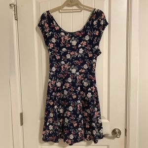 Blue Floral Dress (XL)